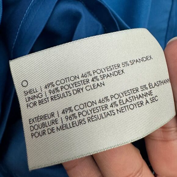 Club Monaco Pencil Mini Skirt Blue - Picture 6 of 7